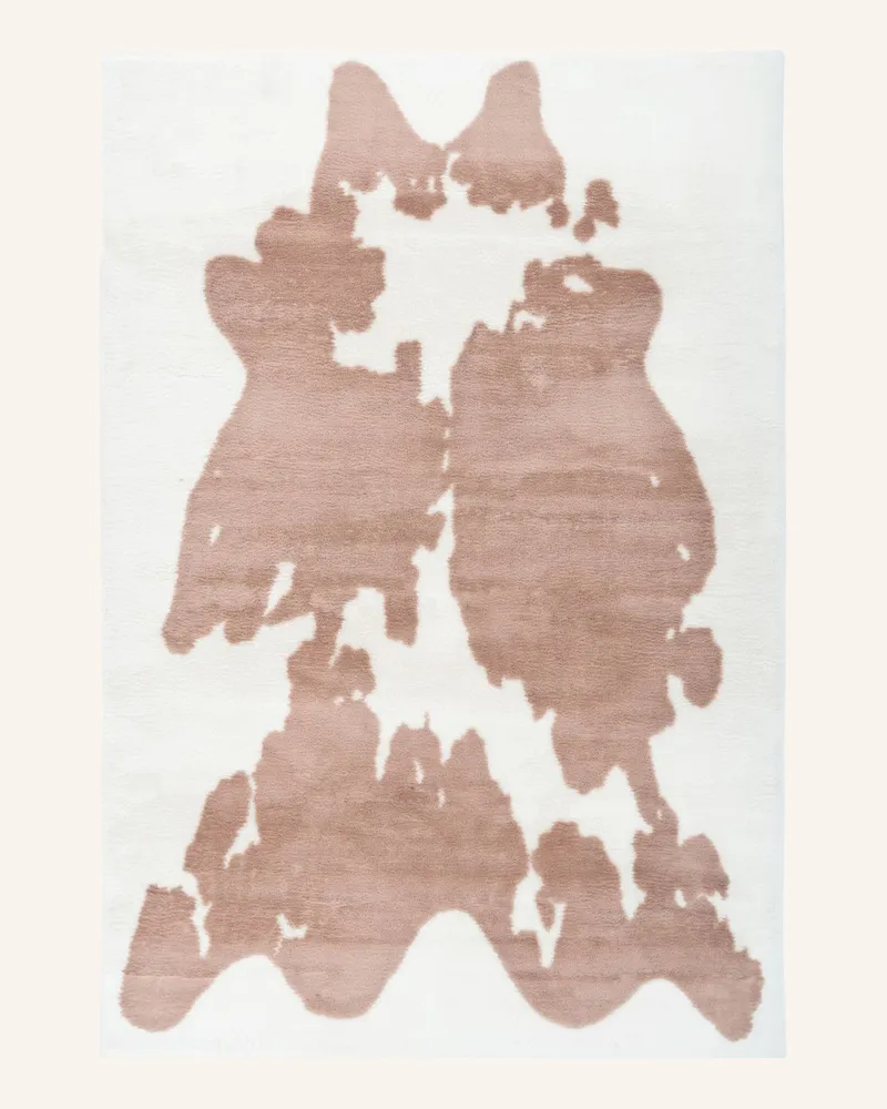 Kayoom Hochflor Teppich RABBIT Braun