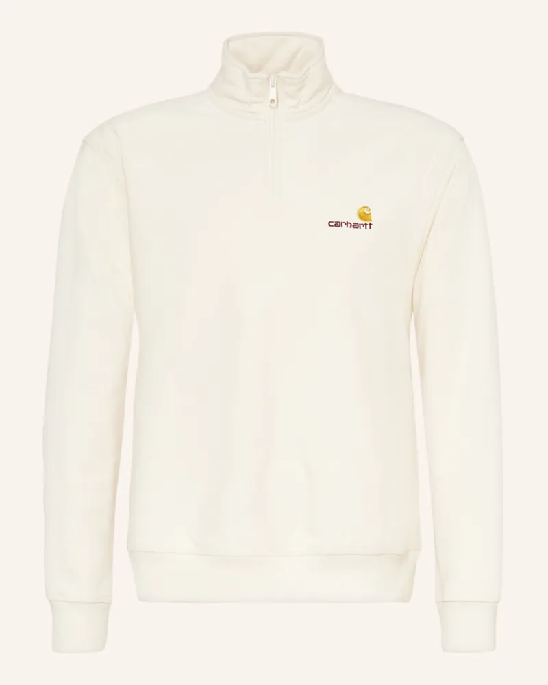 Carhartt WIP Sweat-Troyer AMERICAN SCRIPT Ecru