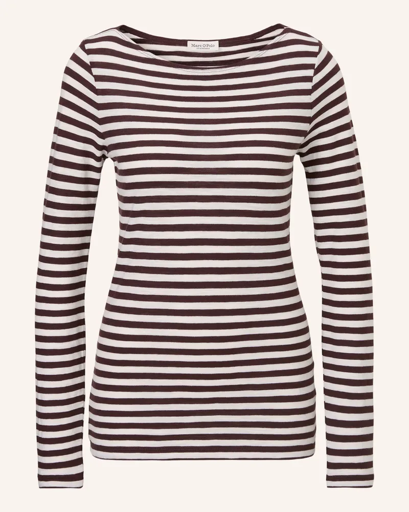 Marc O'Polo T-Shirt Dunkelrot