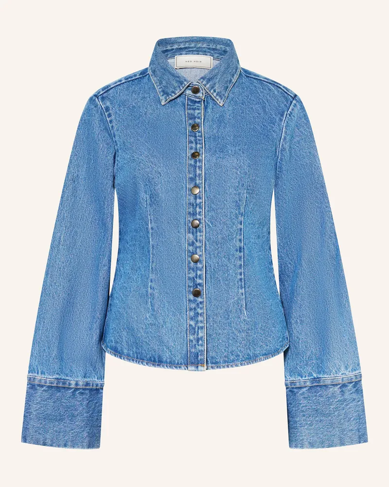 Neo Noir Hemdbluse Rosa blau Blau