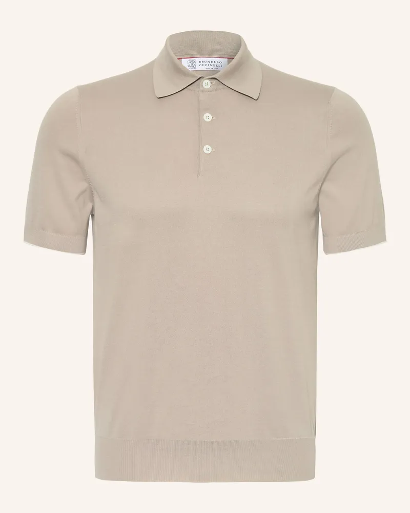 Brunello Cucinelli Jersey-Poloshirt beige Beige