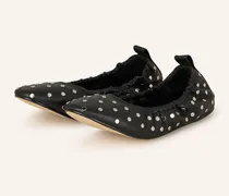 Ballerinas Amy Mit Nieten schwarz