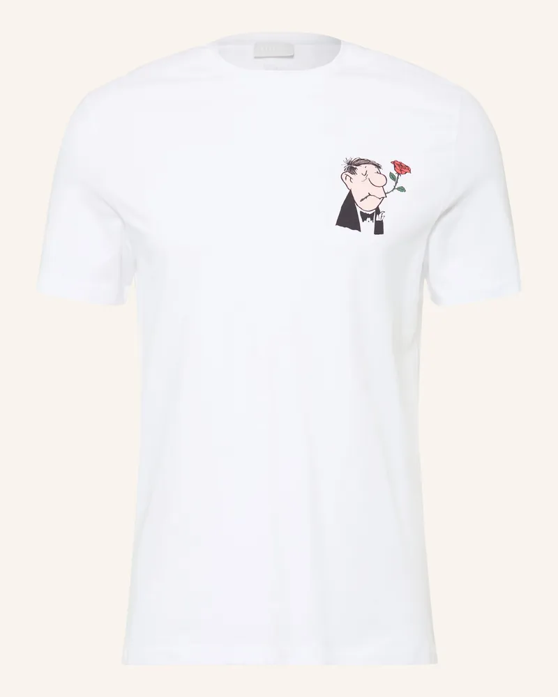 Mey Schlafshirt Mey × Loriot weiss Weiss