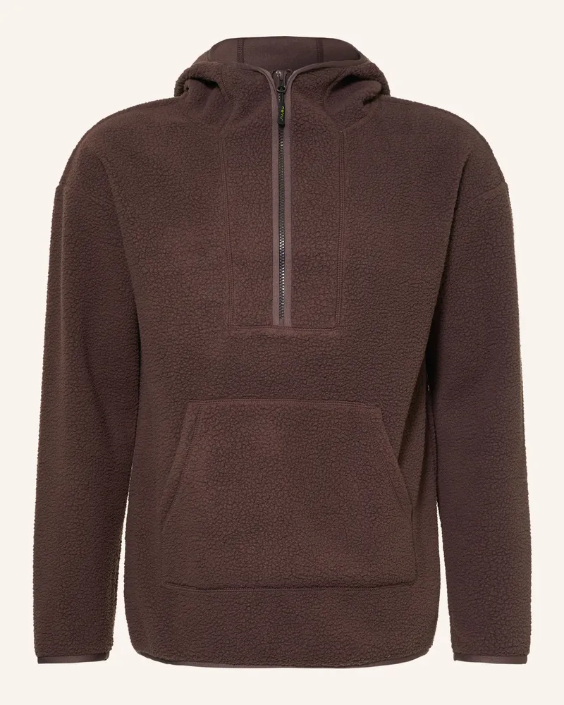 me°ru' Hoodie Quimper Aus Teddyfell braun Dunkelbraun