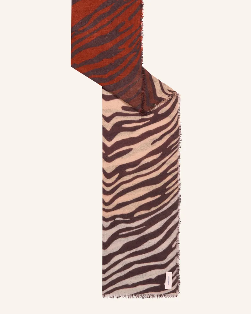 Puschoen Cashmere-Schal Zebra Punk lila Lila