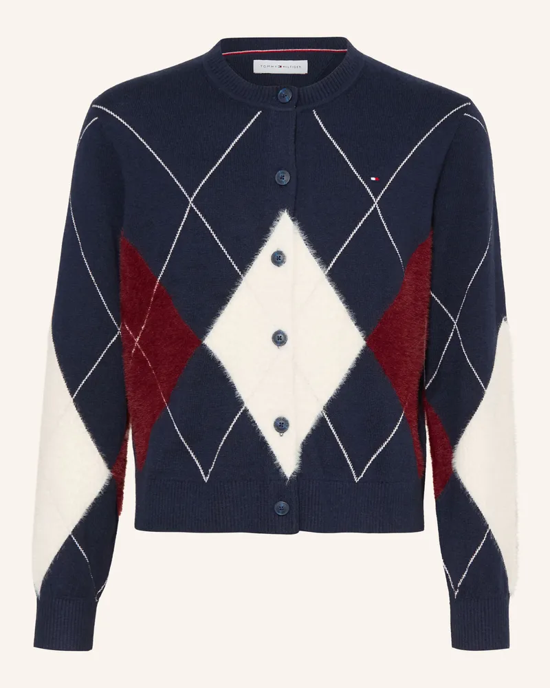 Tommy Hilfiger Strickjacke blau Dunkelblau
