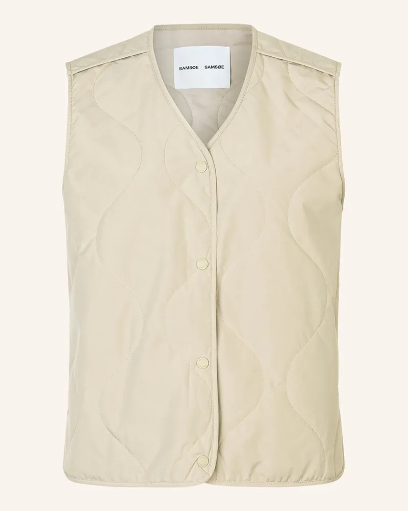 Samsøe & Samsøe Steppweste Sayuna gruen Hellgrün