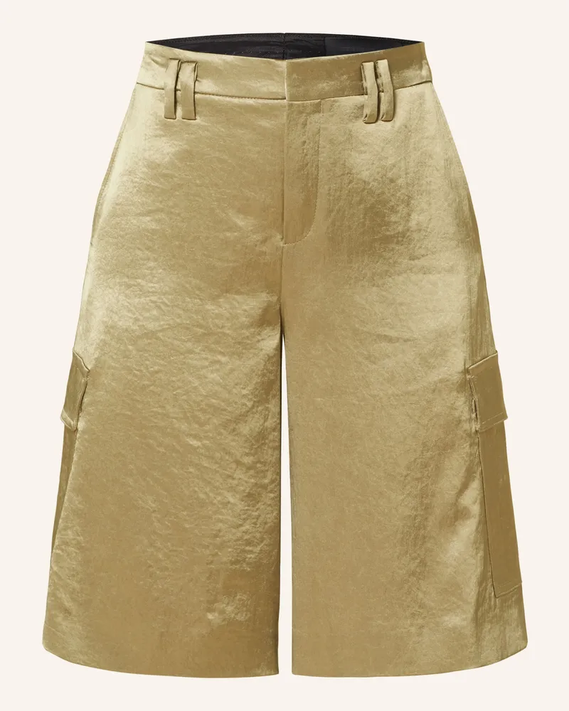 Drykorn Cargoshorts TRAIL aus Satin Oliv