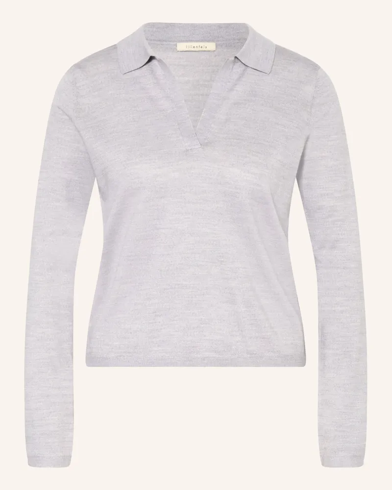 lilienfels Pullover Mit Merinowolle grau Hellgrau