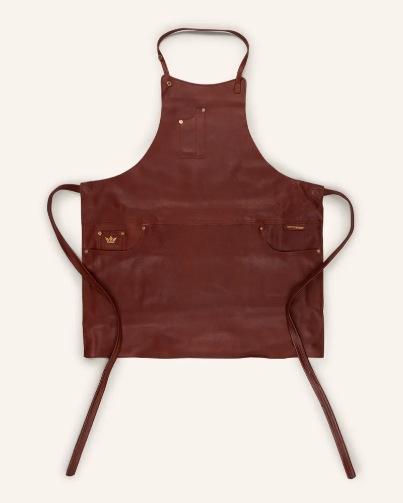 DUTCHDELUXES Schürze braun Cognac