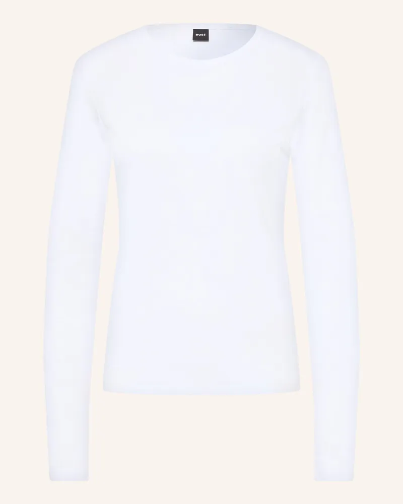 HUGO BOSS Longsleeve Eselly weiss Weiss