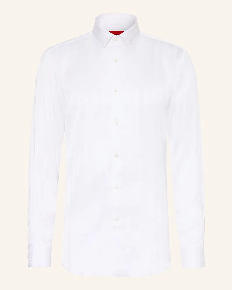 HUGO BOSS Hemd Kenno Slim Fit weiss Weiss