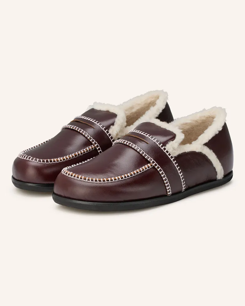 Claudie Pierlot Penny-Loafer rot Dunkelrot