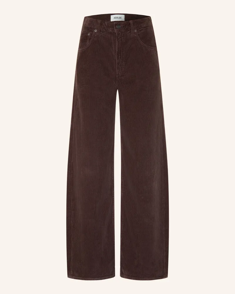 AGOLDE Cordhose Relaxed Fit braun Fger