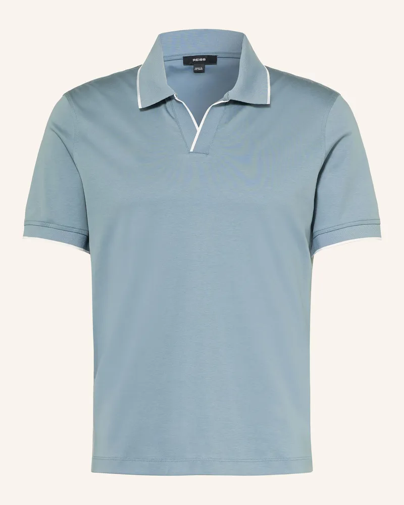 Reiss Jersey-Poloshirt Nico blau Blaugrau