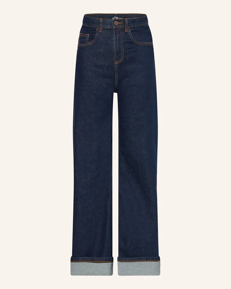 S.Oliver Wide Leg Jeans blau Blau