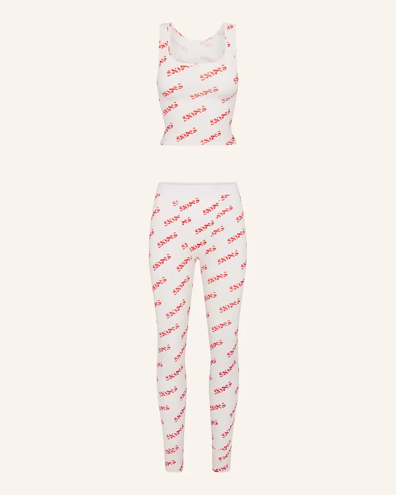SKIMS Lounge-Set COTTON RIB Candy