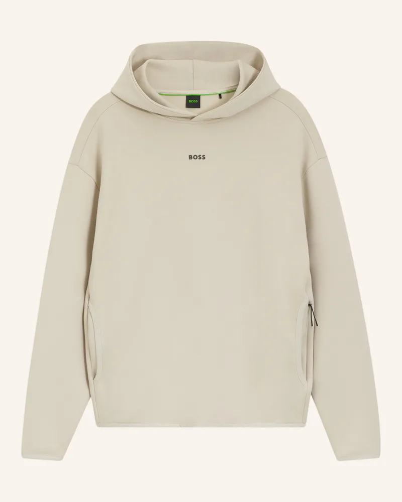 HUGO BOSS Sweatshirt Sw_Globe Hood Relaxed Fit beige Beige