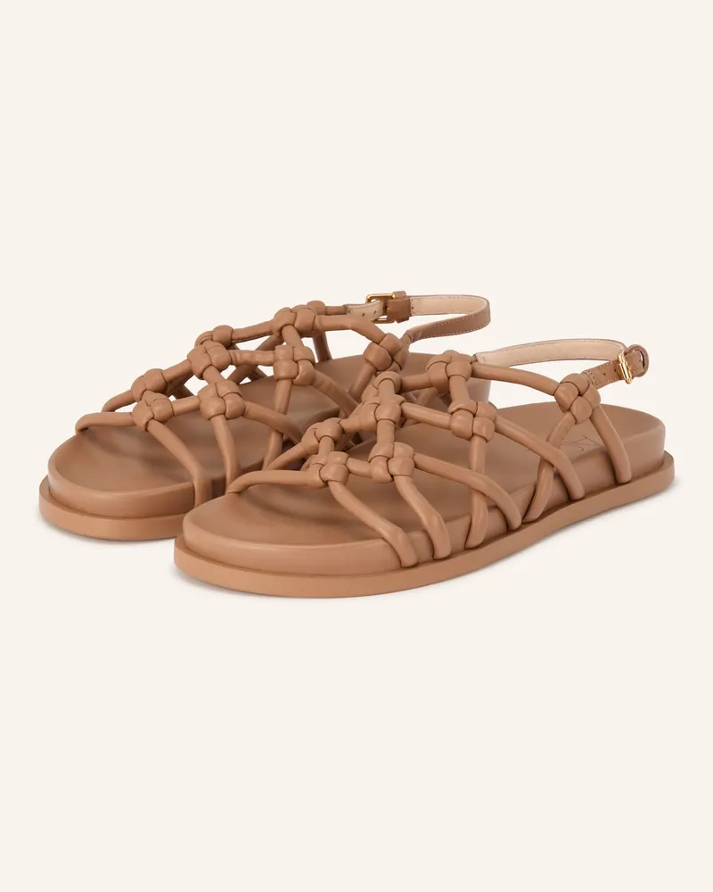Attilio Giusti Leombruni Sandalen Cristina Knots braun Hellbraun