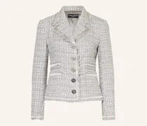 Bouclé-Blazer mit Glitzergarn