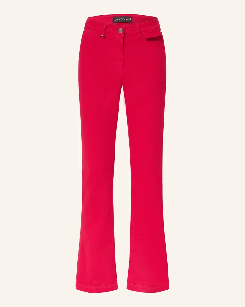 Luisa Cerano Bootcut Jeans rot 458