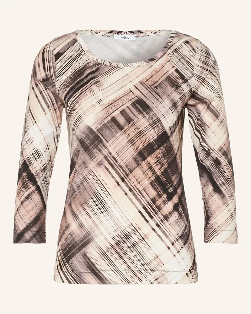 ZAíDA Shirt Mit 3/4-Arm braun Dunkelbraun
