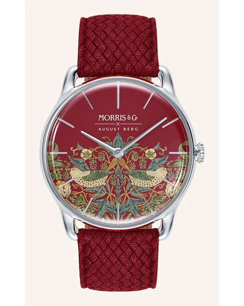 August Berg Armbanduhr Morris & Co Rot