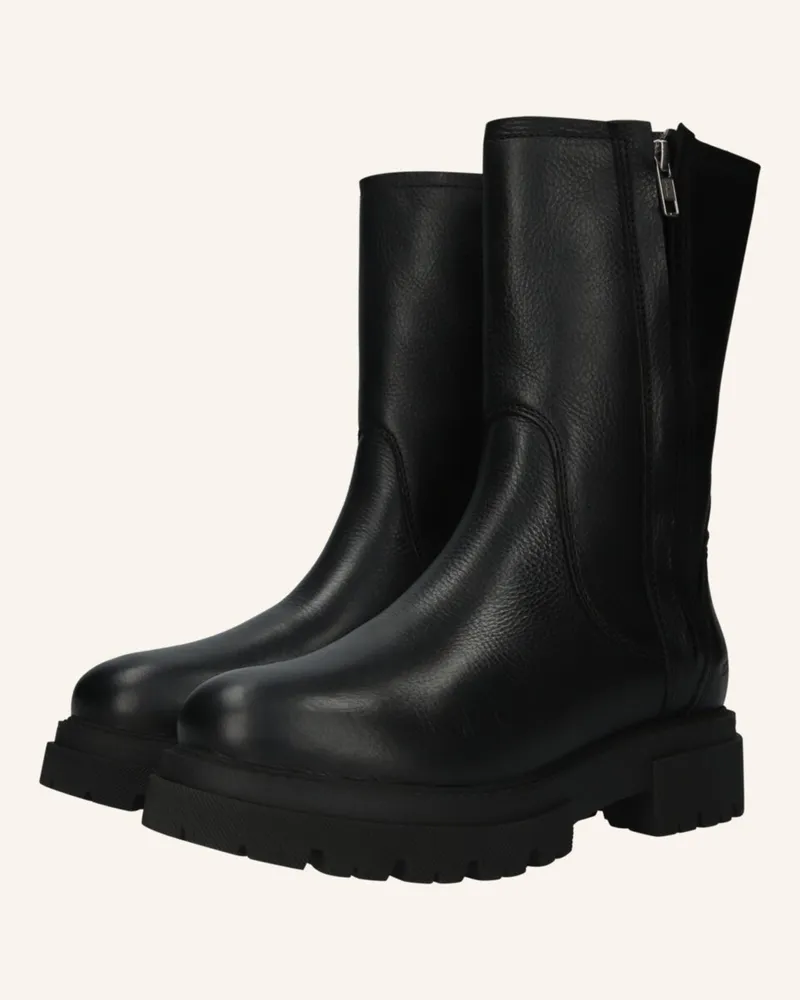 Blackstone Schnürboots schwarz Schwarz