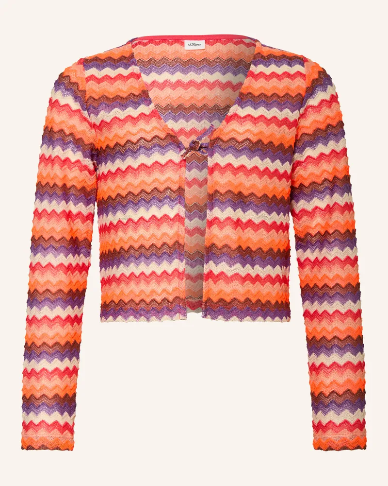 S.Oliver Strickhülle orange Neonorange
