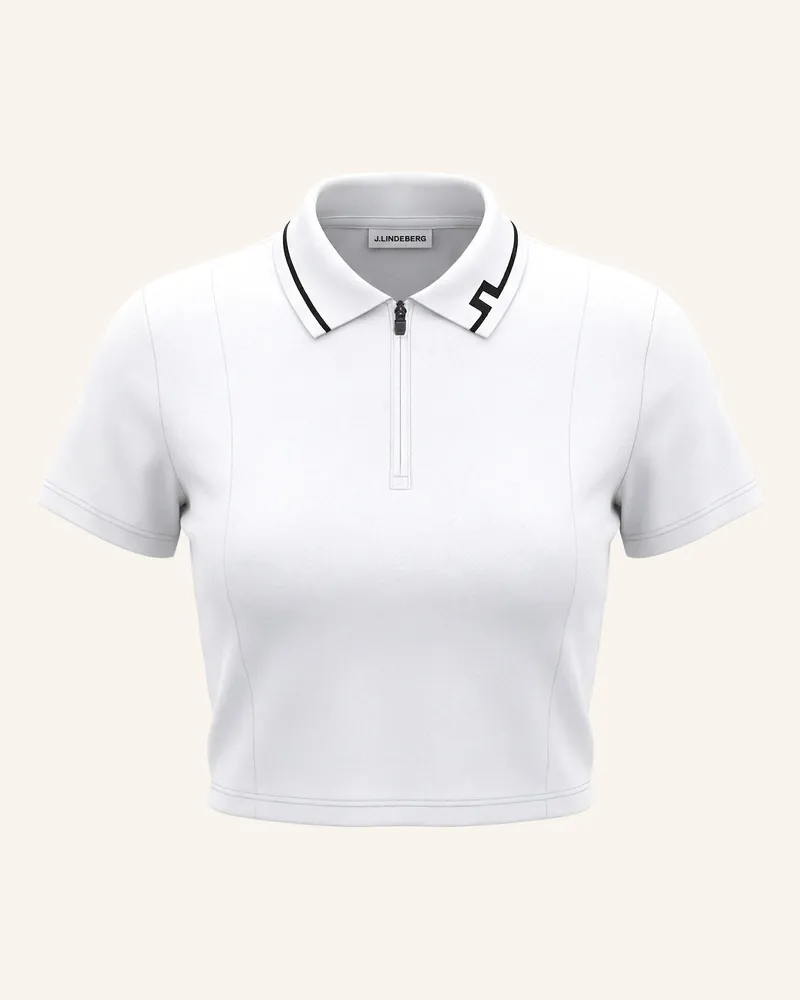 J.Lindeberg Performance‑Polo‑Top weiss Weiss