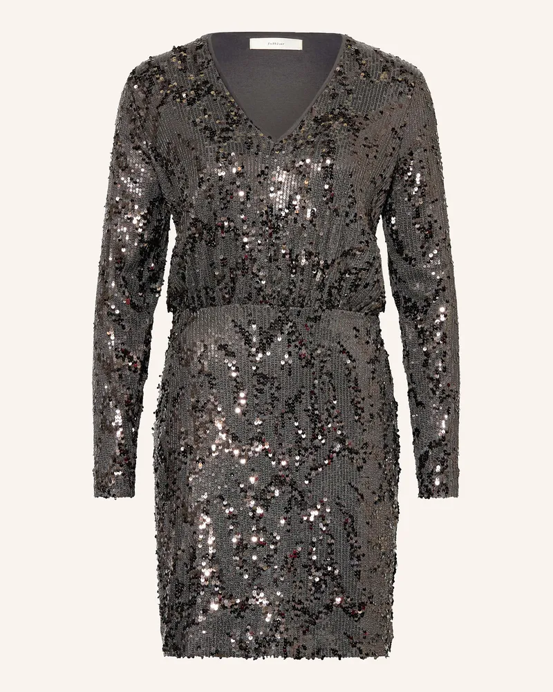 InWear Cocktailkleid Kimbaiw Mit Pailletten silber Schwarz