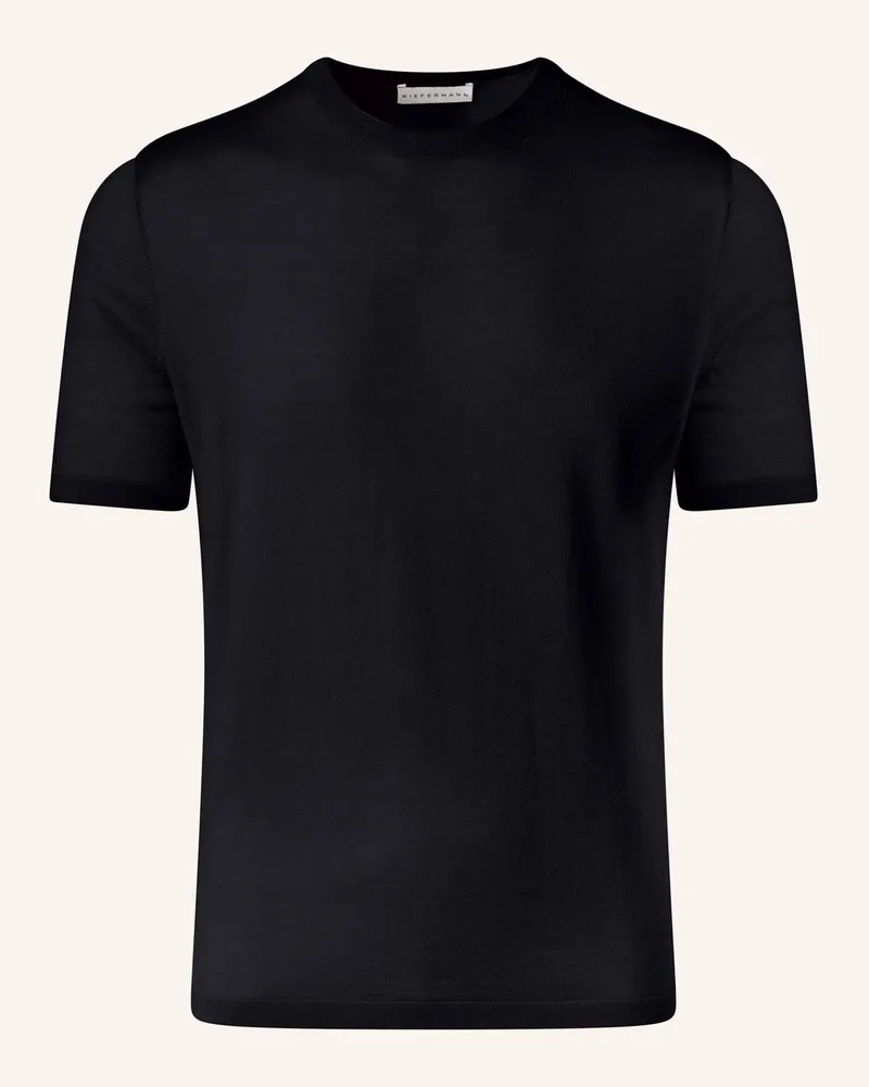 KIEFERMANN Kiefermann Feines Merino-Strickshirt Für Herren Georgs schwarz Schwarz