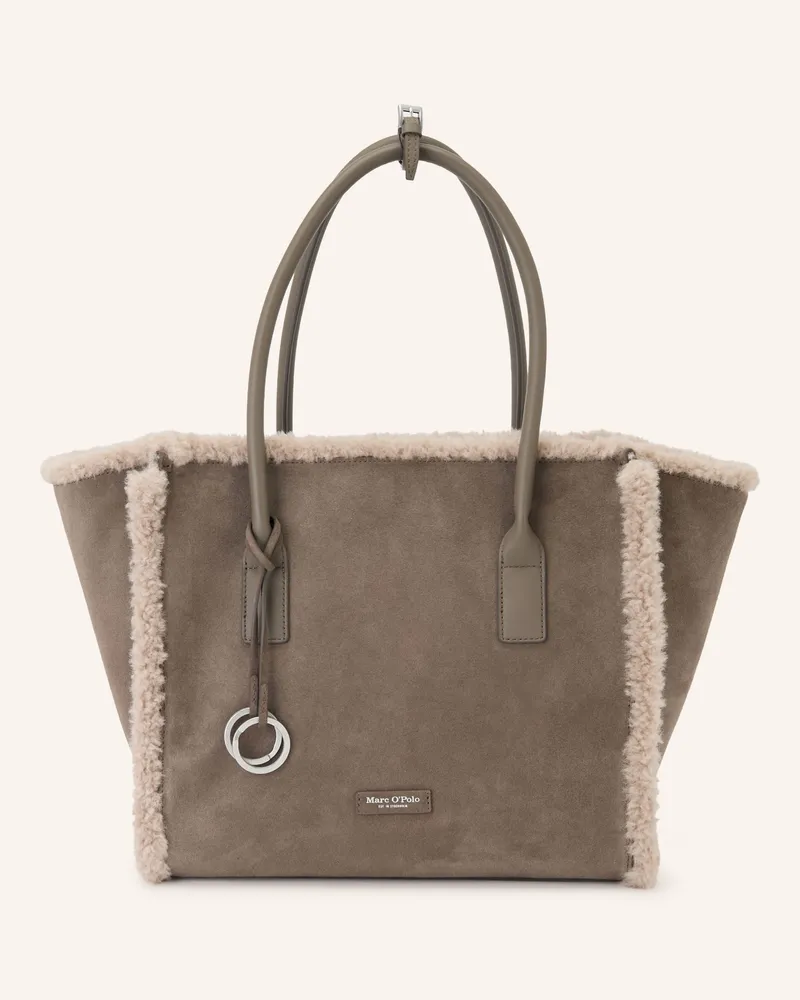 Marc O'Polo Shopper Gloria Mit Teddyfell braun Braun