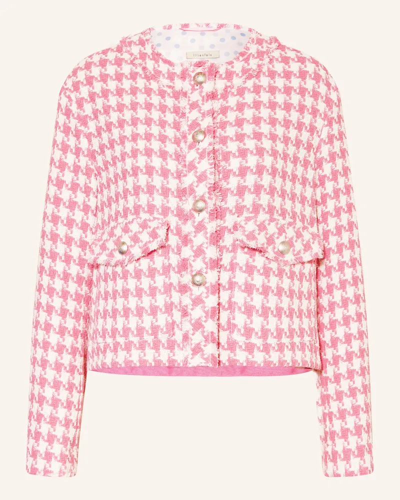 lilienfels Kastenjacke aus Bouclé Pink