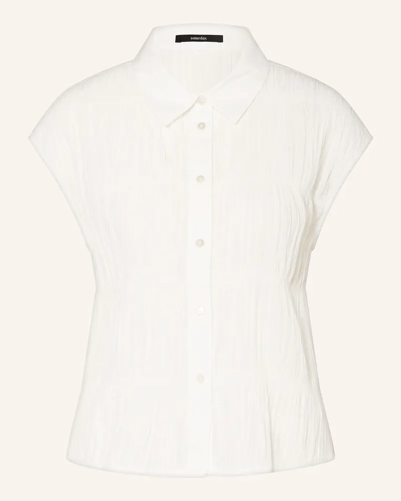 someday. Blusentop Zkulpture weiss Ecru