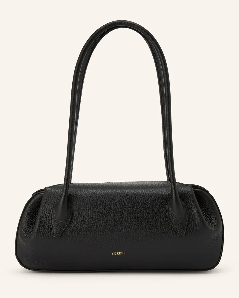 YUZEFI Schultertasche Oyster schwarz Schwarz