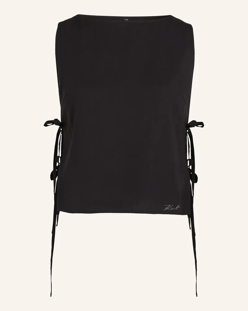 Karl Lagerfeld Strandbekleidung Top schwarz Schwarz