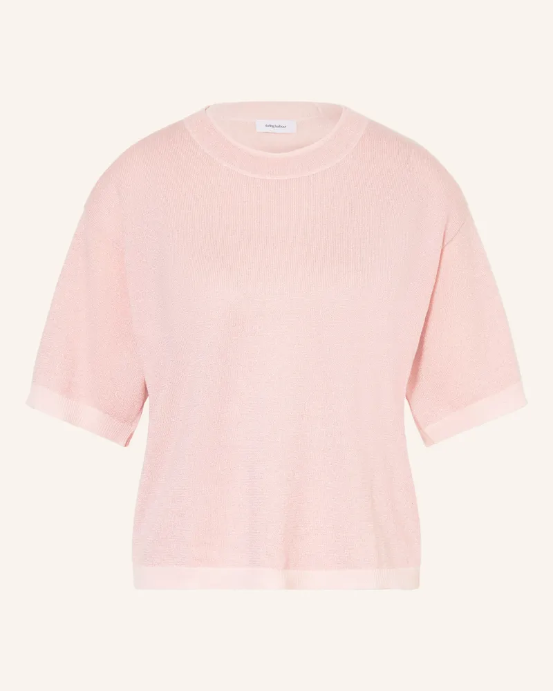 Darling Harbour Strickshirt Aus Cashmere Mit Glitzergarn rosa Rose