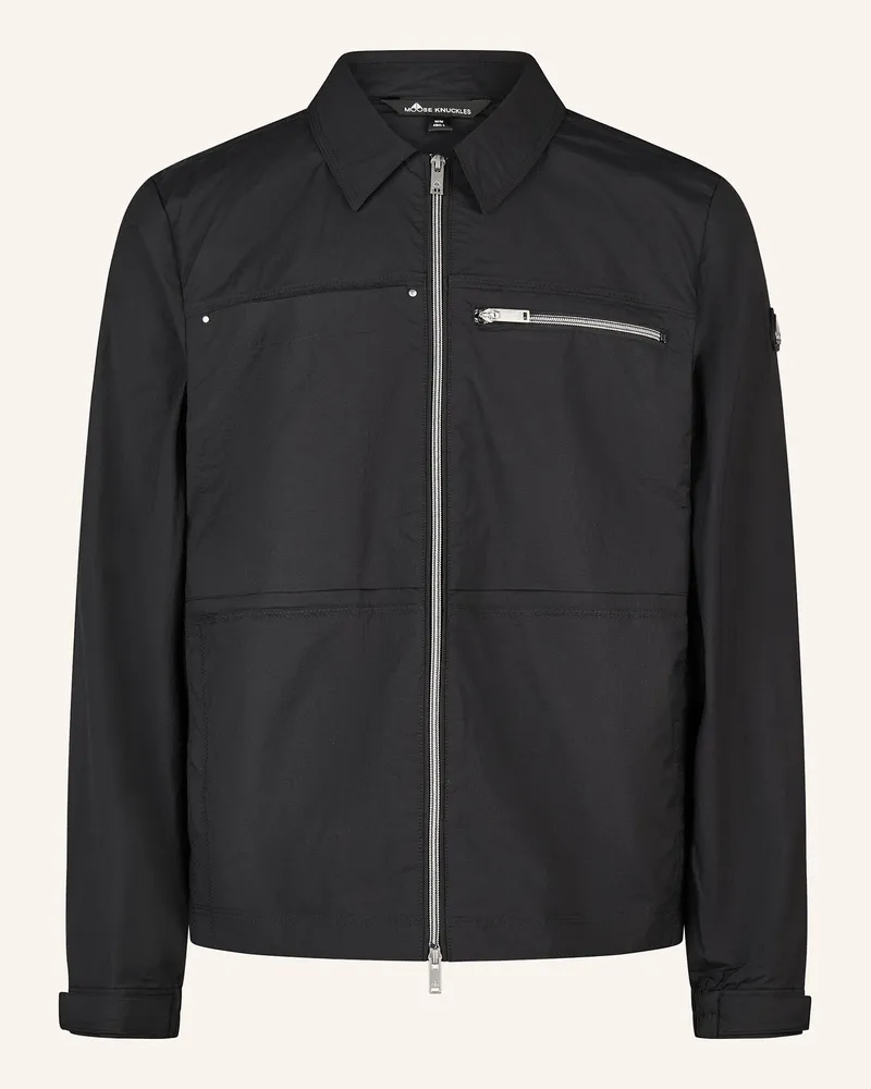 Moose Knuckles Hemdjacke Topflight schwarz Schwarz