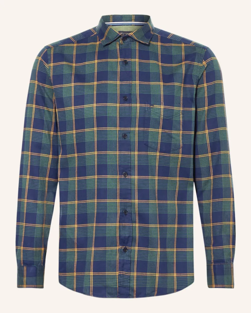 Olymp Hemd regular fit Dunkelblau
