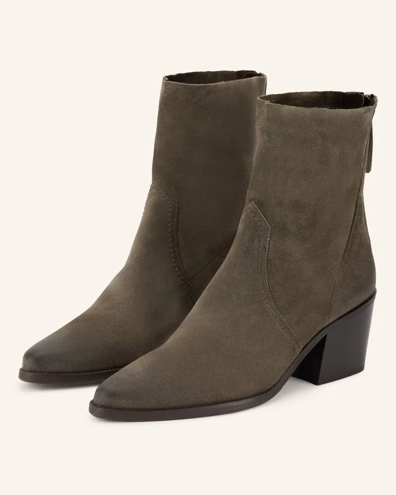 paul green Cowboy Boots gruen Khaki