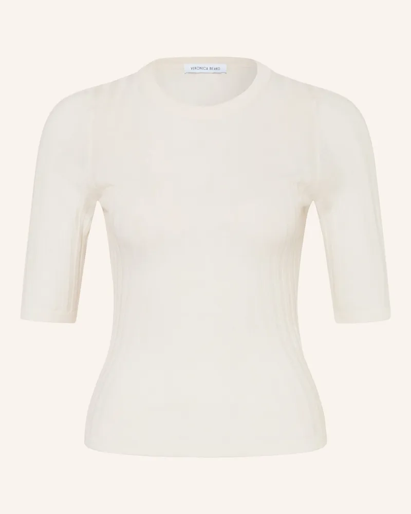 Veronica Beard Strickshirt DEBOIS aus Merinowolle Creme