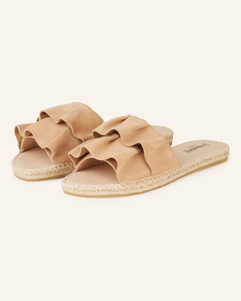 Espadrij Pantoletten Beige