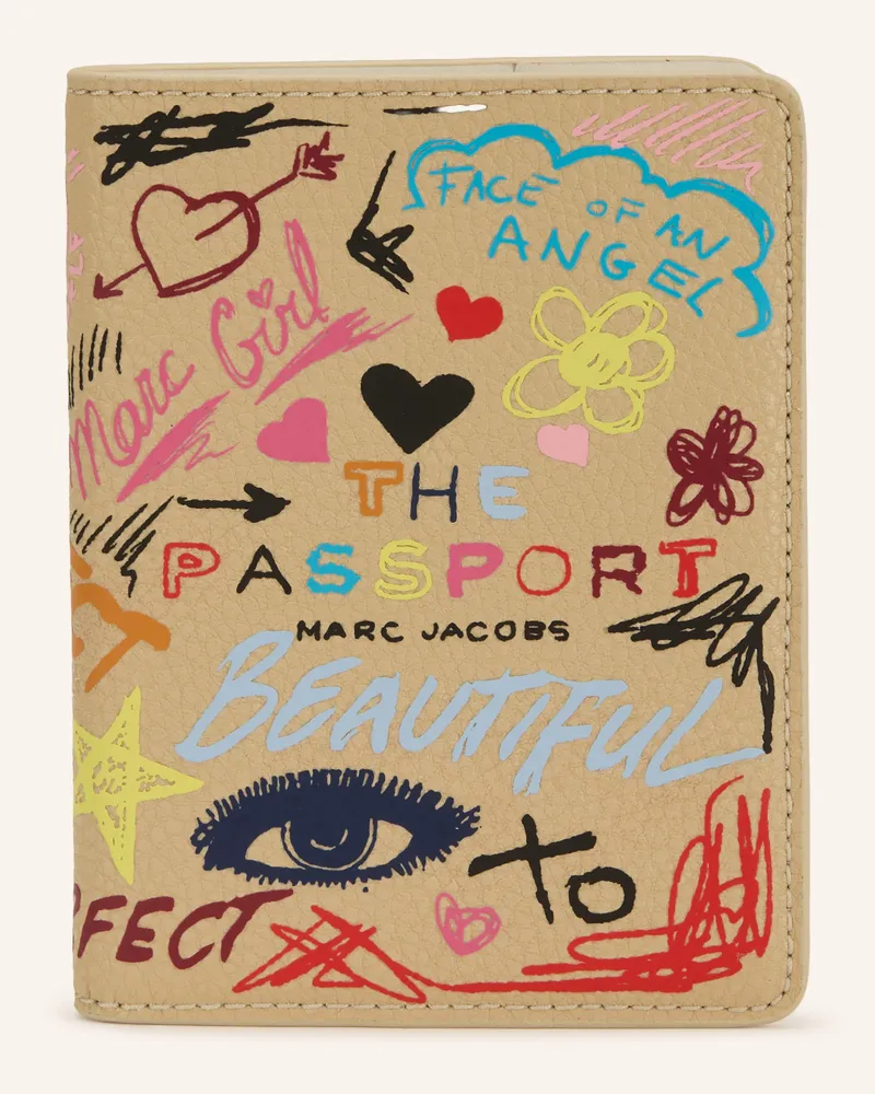 Marc Jacobs Reisepass-Etui The Passport Case beige Beige
