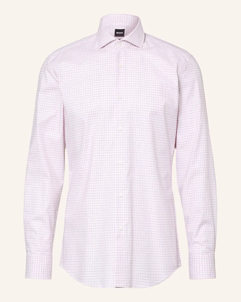 HUGO BOSS Hemd Hank Slim Fit rot Weiss