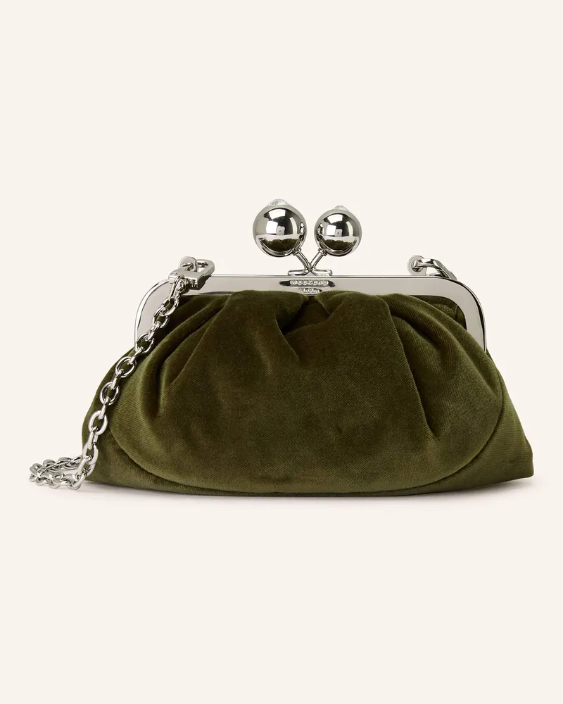 Max Mara Umhängetasche VALANCE mit Schmucksteinen Khaki