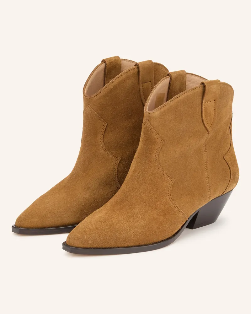Isabel Marant Cowboy Boots Dewina braun Cognac