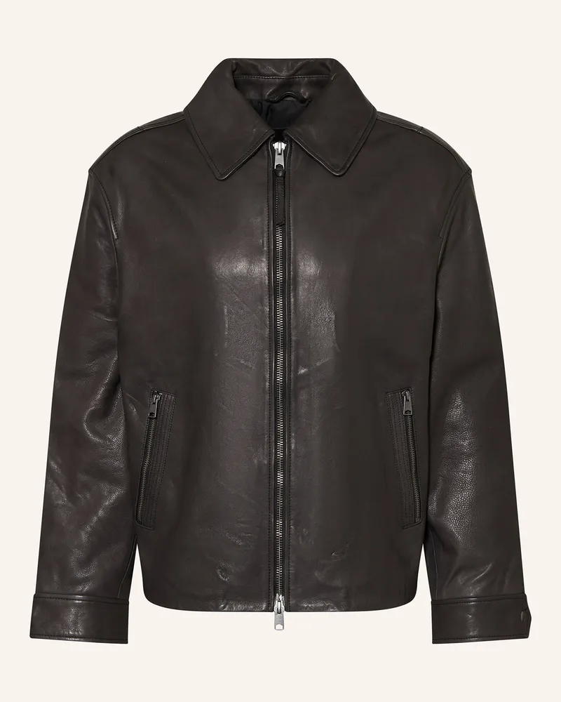 AllSaints Lederjacke GARRISON Schwarz