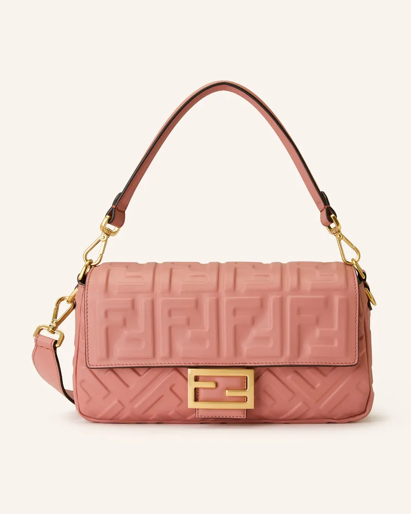 Fendi Schultertasche Baguette Medium rosa Rosé