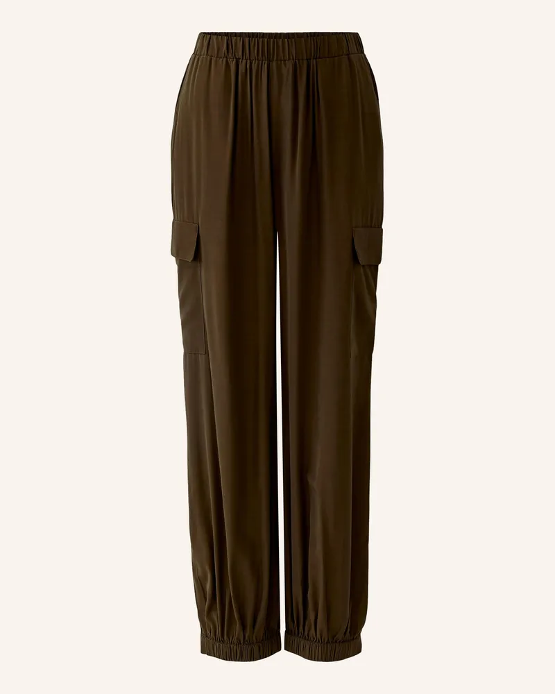 Oui  Cargohose braun Dunkelbraun